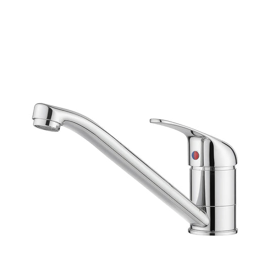 Chrome Kitchen Mixer Tap – Single-Lever on white background